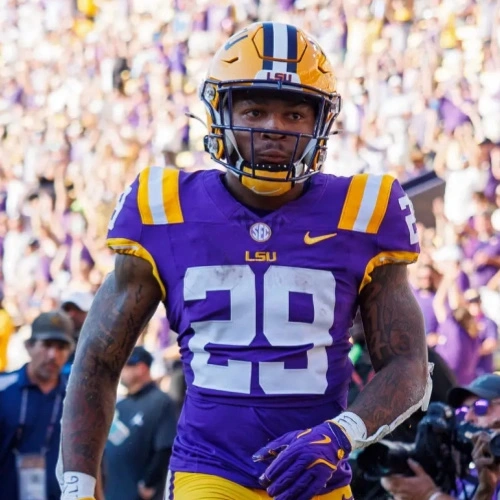 Mens LSU Tigers #29 Caden Durham Purple F.U.S.E. Limited College Football Game Jersey