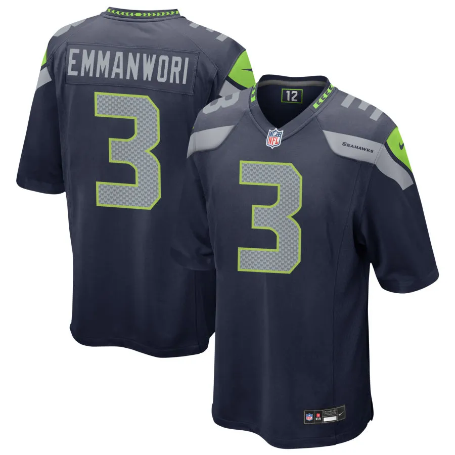Youth Seattle Seahawks #3 Nick Emmanwori Nike Navy Team Color Limited Jersey