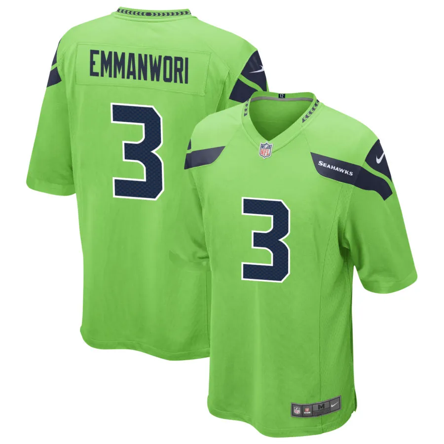 Youth Seattle Seahawks #3 Nick Emmanwori Nike Neon Green Alternate Limited Jersey