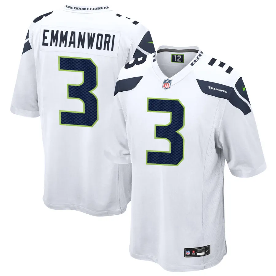 Men's Seattle Seahawks #3 Nick Emmanwori Nike White Vapor F.U.S.E. Limited Jersey
