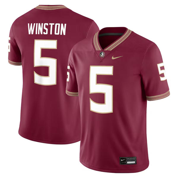 Mens Youth Florida State Seminoles #5 Jameis Winston Nike 2025 Maroon Football Jersey