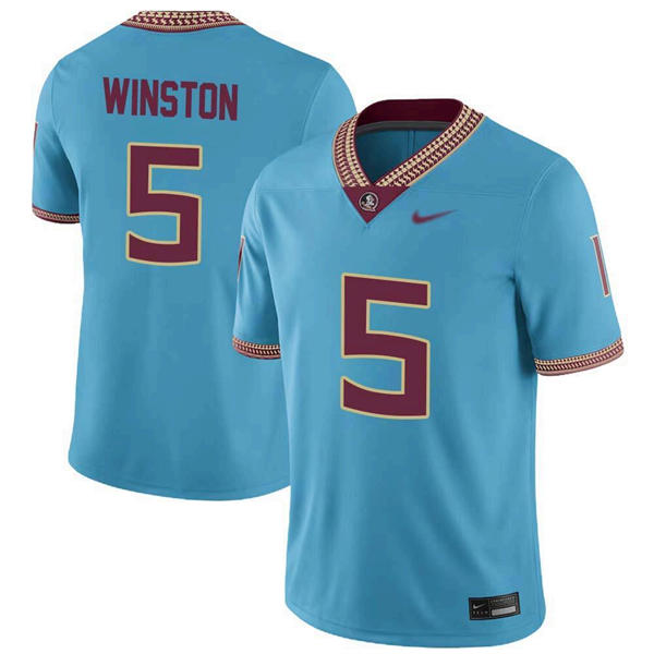 Mens Youth Florida State Seminoles #5 Jameis Winston Nike 2025 Blue Football Jersey