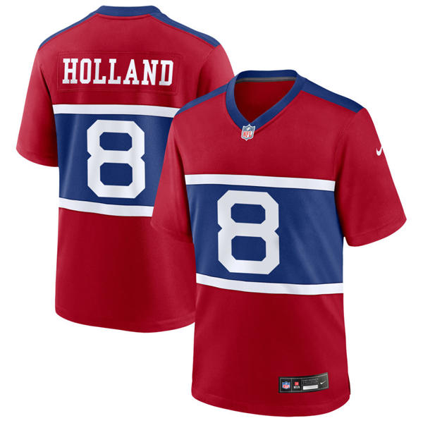 Men's New York Giants #8 Jevon Holland Nike Century Red Alternate Vapor F.U.S.E. Limited Jersey