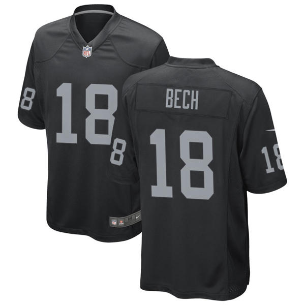 Youth Las Vegas Raiders #18 Jack Bech Nike Black Limited Player Jersey