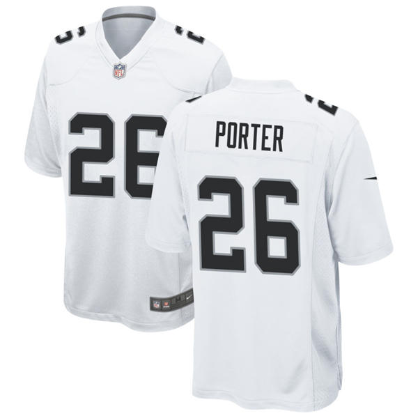 Youth Las Vegas Raiders #26 Darien Porter Nike White Limited Player Jersey