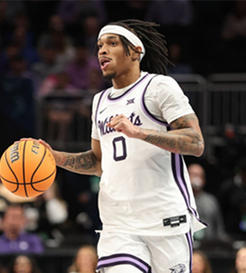 Mens Youth Kansas State Wildcats #0 Dug McDaniel White Wildcats College Basketball Game Jersey