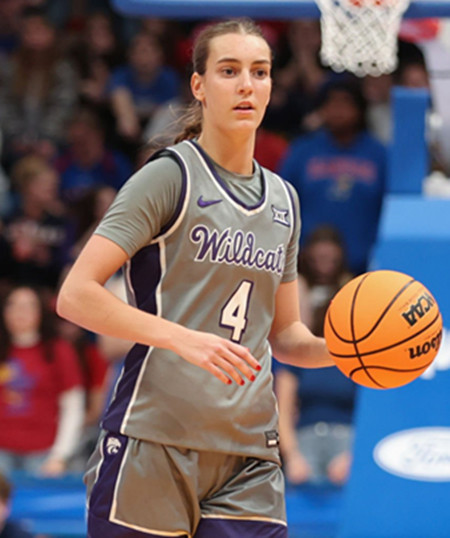 Mens Youth Kansas State Wildcats #4 Serena Sundell Gray Wildcats College Basketball Game Jersey