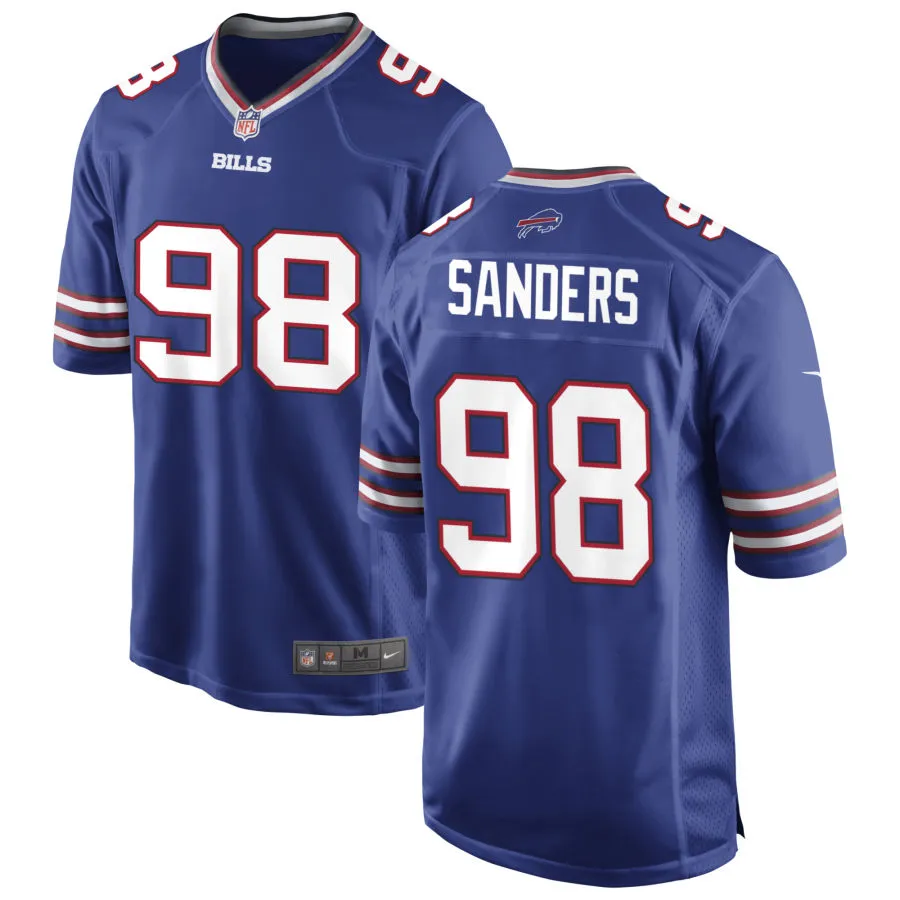 Mens Buffalo Bills #98 T.J. Sanders Nike Royal Vapor F.U.S.E. Limited Jersey