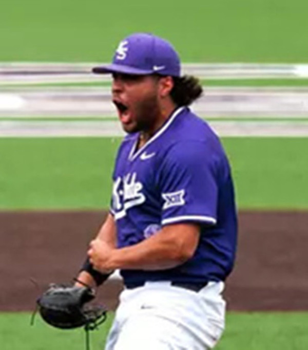 Mens Youth Kansas State Wildcats #28 Michael Quevedo  2025 Purple College Baseball Game Jersey