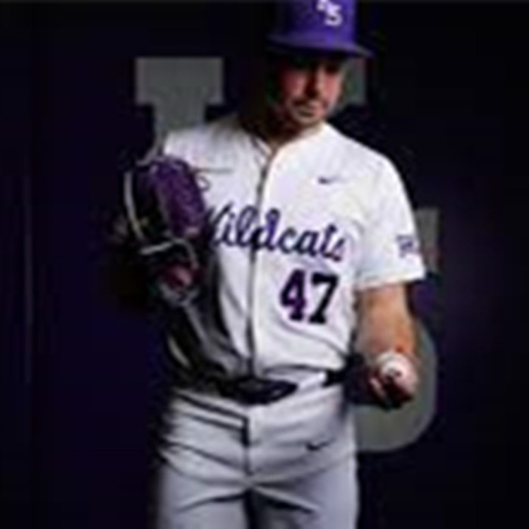 Mens Youth Kansas State Wildcats #47 Lincoln Sheffield 2025 White College Baseball Game Jersey