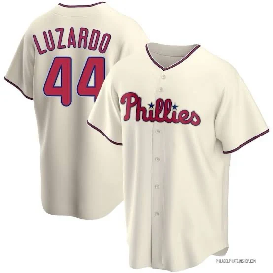 Mens Philadelphia Phillies #44 Jesus Luzardo Nike Cream Alternate Limited Jersey
