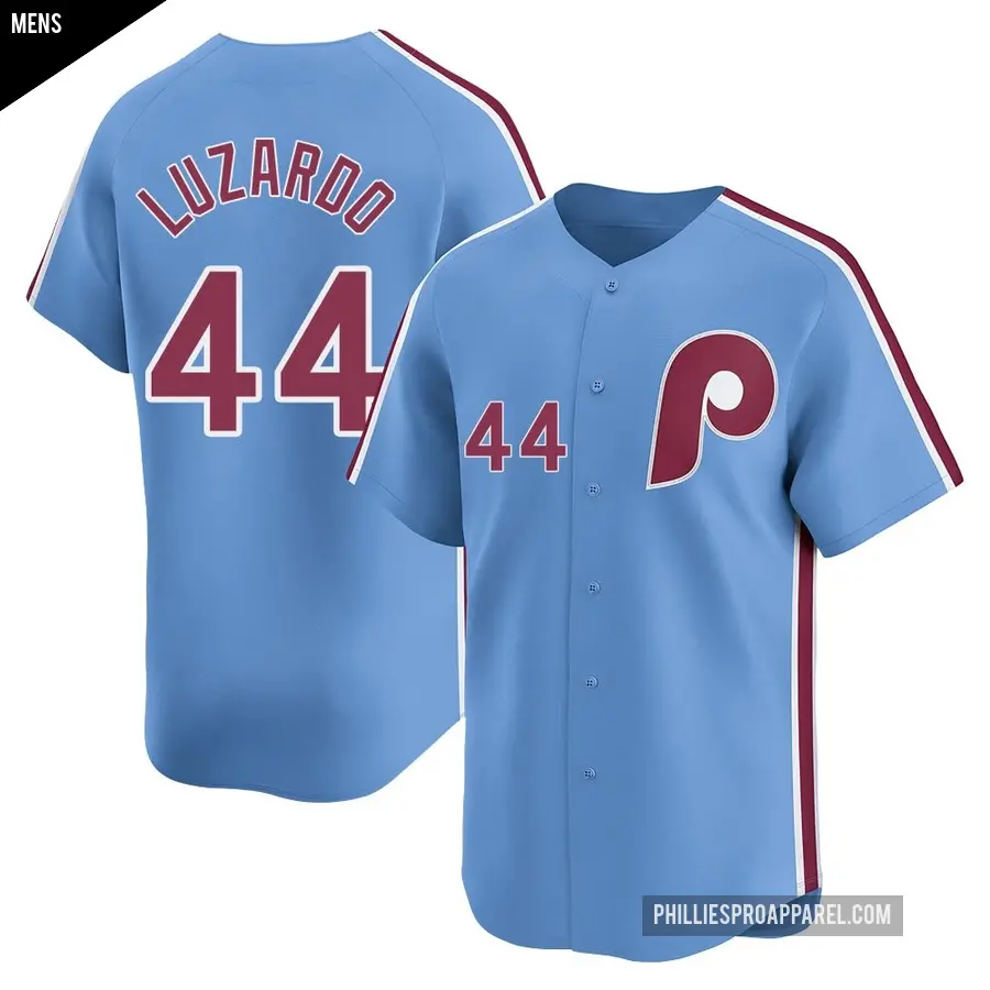 Mens Philadelphia Phillies #44 Jesus Luzardo Nike Light Blue Alternate Limited Player Jersey