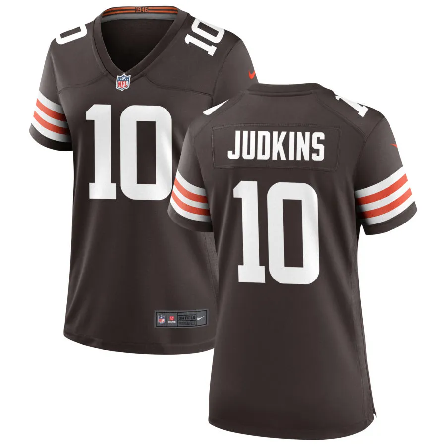 Womens Cleveland Browns #10 Quinshon Judkins Nike Brown Home Limited Jersey