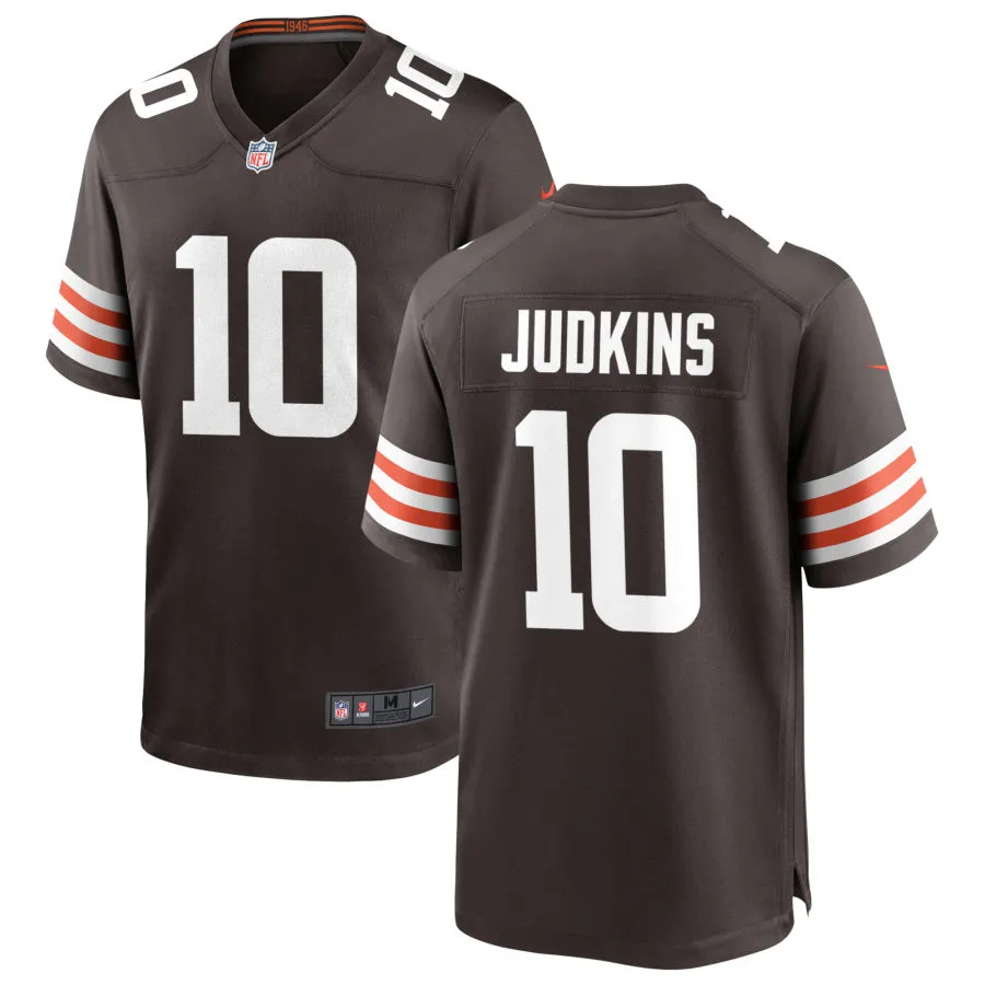 Youth Cleveland Browns #10 Quinshon Judkins Nike Brown Home Limited Jersey