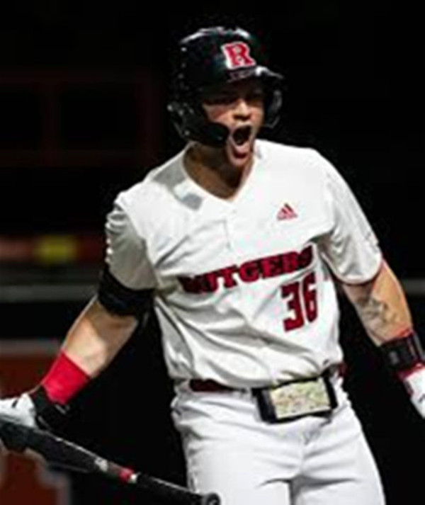 Rutgers Scarlet Knights #36 Ty Doucette White Rutgers College Baseball Game Jersey