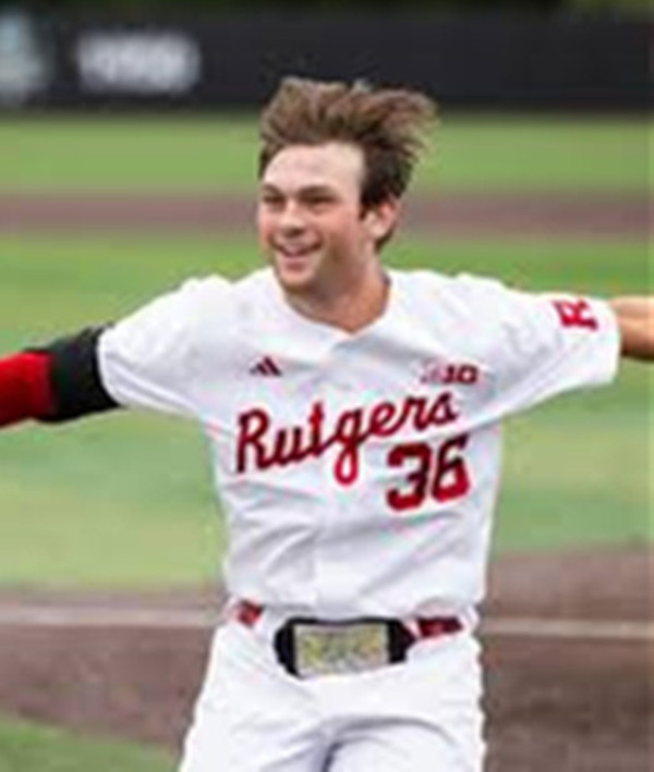 Rutgers Scarlet Knights #36 Ty Doucette White Incline Rutgers College Baseball Game Jersey