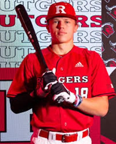 Rutgers Scarlet Knights #18 Landon Mack Red Rutgers College Baseball Game Jersey