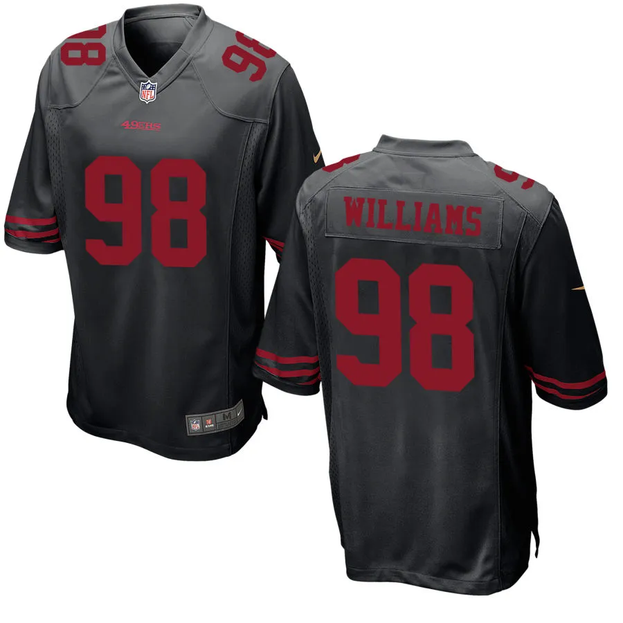 Mens San Francisco 49ers #98 Mykel Williams Nike Black Alternate Vapor F.U.S.E. Limited Jersey