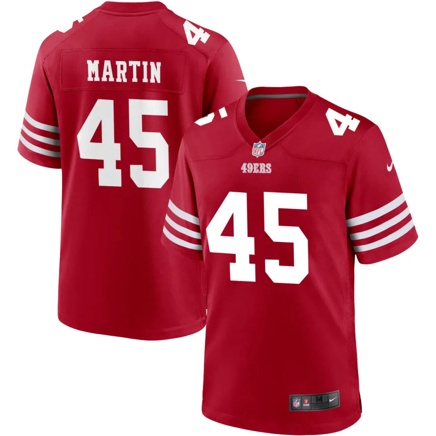 Mens San Francisco 49ers #45 Nick Martin Nike Scarlet F.U.S.E. Vapor Limited Jersey