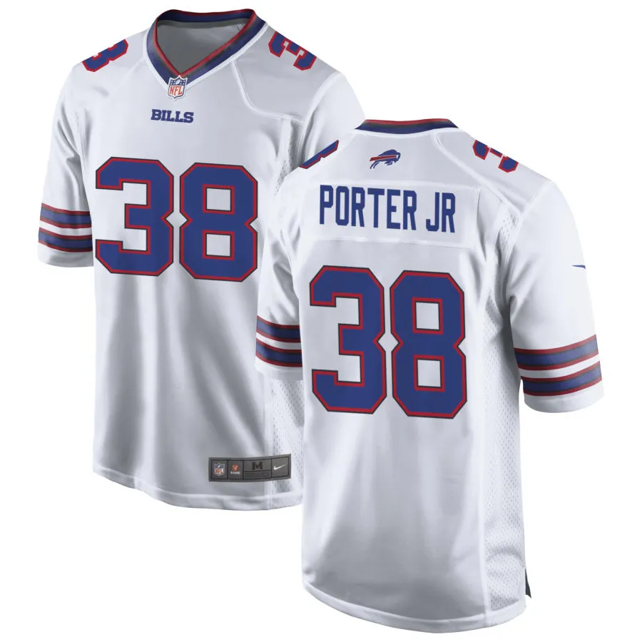 Mens Buffalo Bills #38 Daryl Porter Jr. Nike White Vapor F.U.S.E. Limited Jersey