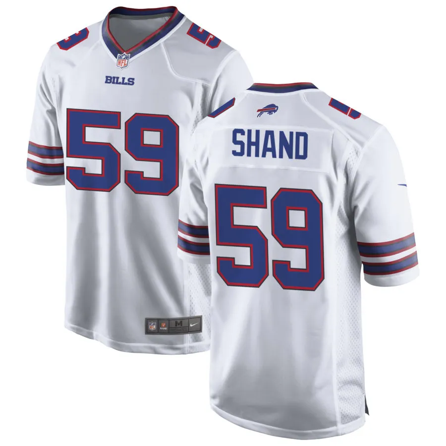 Mens Buffalo Bills #59 Paris Shand Nike White Vapor F.U.S.E. Limited Jersey