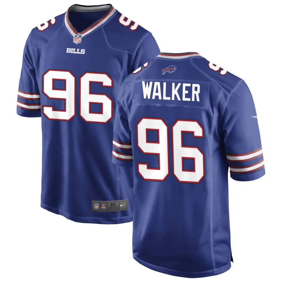 Mens Buffalo Bills #96 Deone Walker Nike Royal Vapor F.U.S.E. Limited Jersey