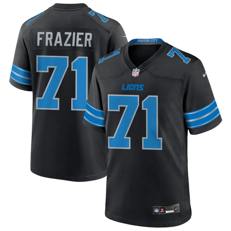 Mens Detroit Lions #71 Miles Frazier Nike Black 2nd Alternate Vapor F.U.S.E. Limited Jersey