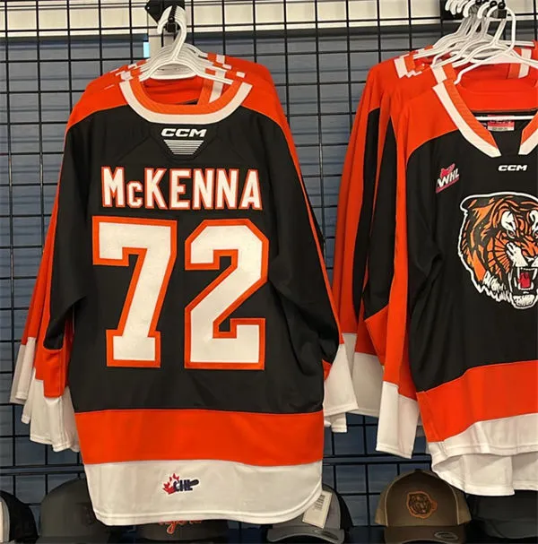 Medicine Hat Tigers #72 Gavin McKenna Home Black Jersey