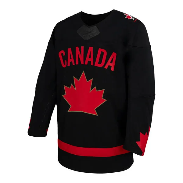 2025 World Junior Ice Hockey Championships Canada Team Custom Jersey Black 