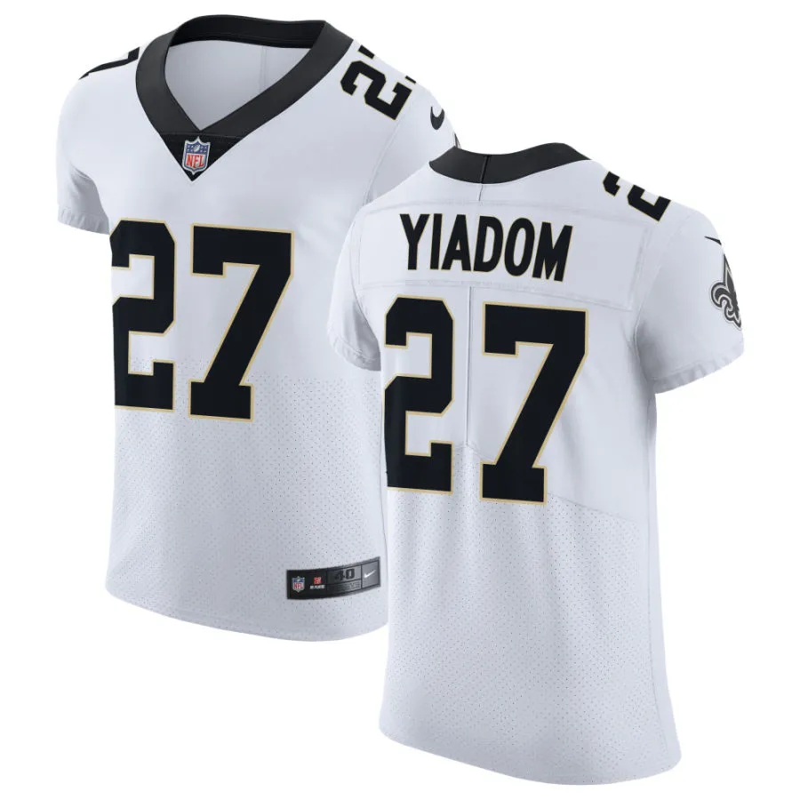 Mens New Orleans Saints #27 Isaac Yiadom Nike White Vapor F.U.S.E Limited Jersey