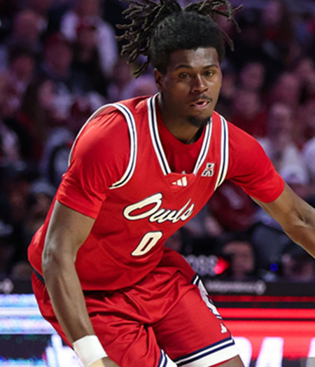 Florida Atlantic Owls #0 Ken Evans Jr. Red College Basketball Game Jersey