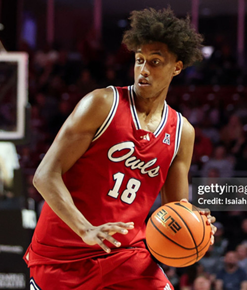 Florida Atlantic Owls #18 Baba Miller Red College Basketball Game Jersey