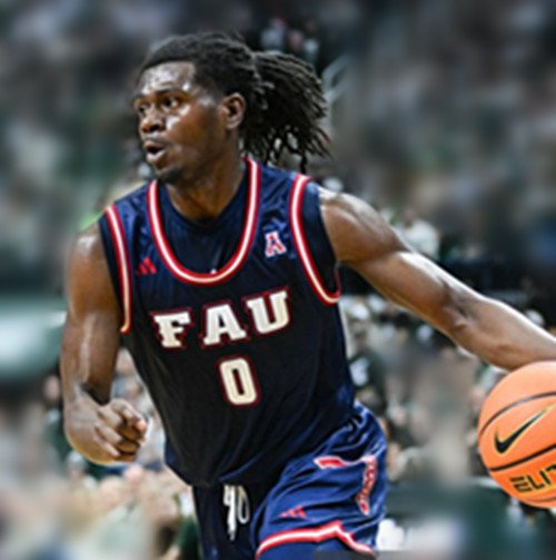 Florida Atlantic Owls #0 Ken Evans Jr. Navy College Basketball Game Jersey