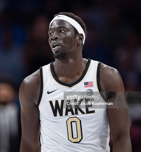 Wake Forest Demon Deacons #0 Omaha Biliew White Wake College Basketball Game Jersey