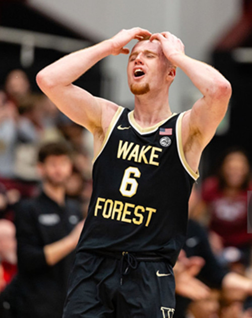 Wake Forest Demon Deacons #6 Cameron Hildreth Black College Basketball Game Jersey