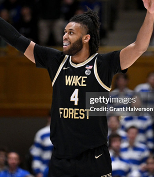 Wake Forest Demon Deacons #4 Efton Reid Black  College Basketball Game Jersey