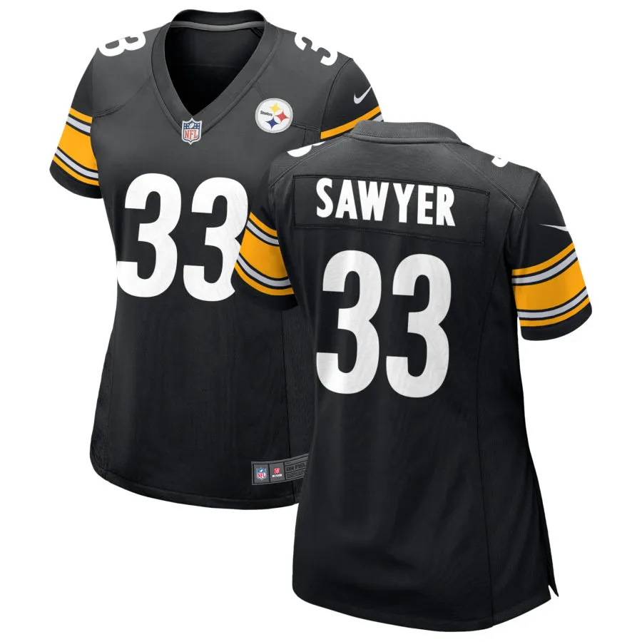 Women's Pittsburgh Steelers #33 Jack Sawyer Nike Black Limited Jersey