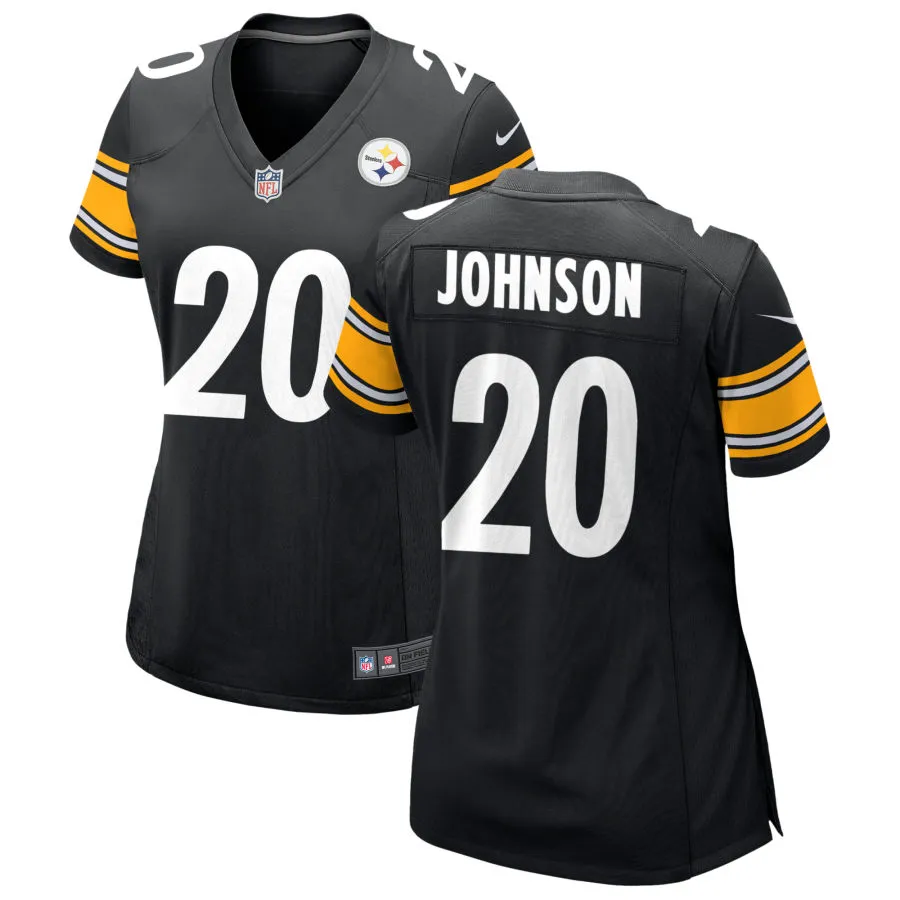 Women's Pittsburgh Steelers #20 Kaleb Johnson Nike Black Limited Jersey