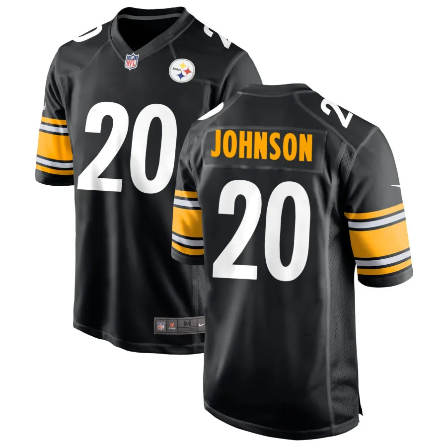 Men's Pittsburgh Steelers #20 Kaleb Johnson Nike Black Vapor F.U.S.E. Limited Jersey