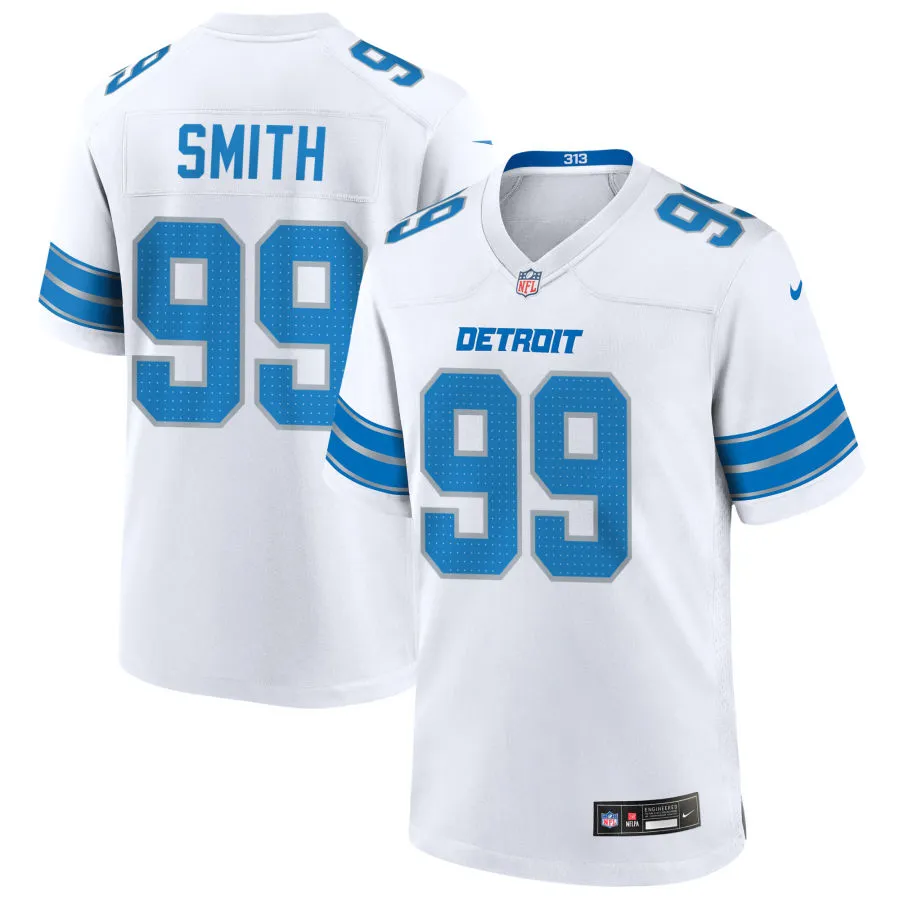 Mens Detroit Lions #99 Za'Darius Smith Nike White Vapor F.U.S.E. Limited Jersey