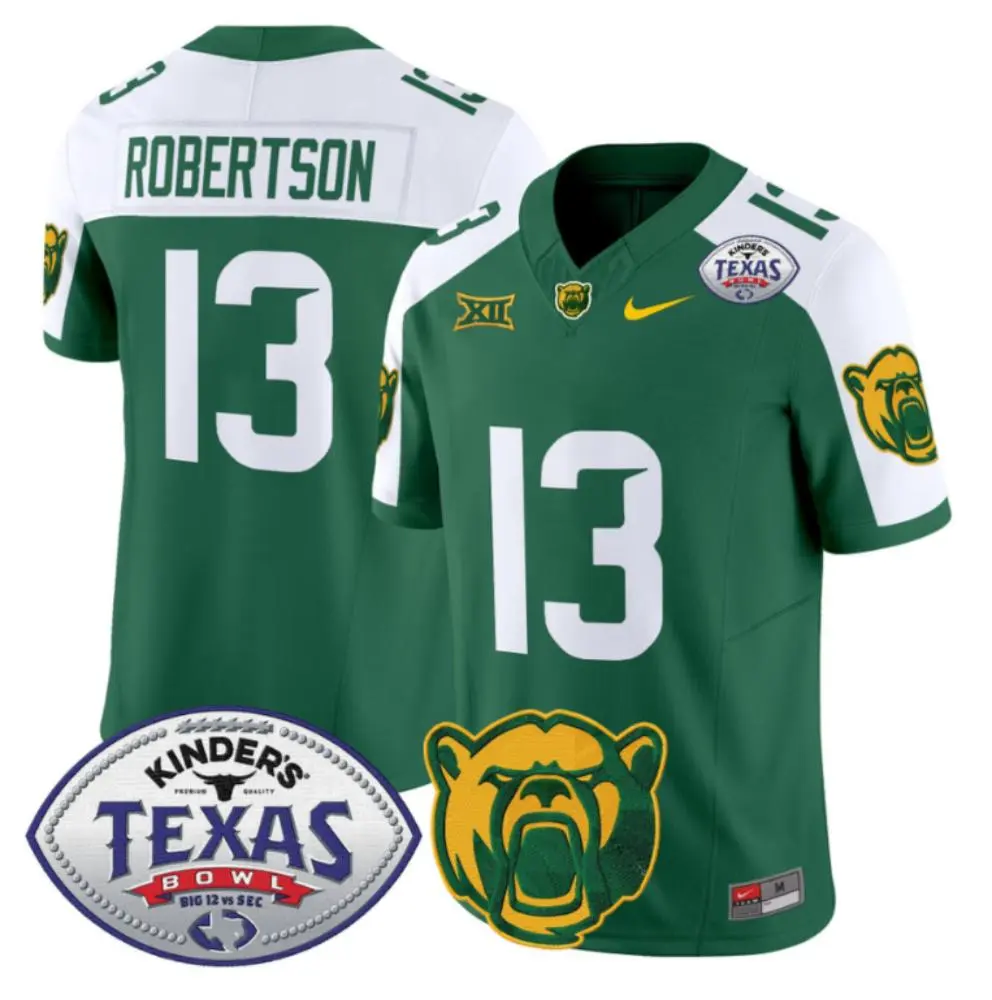 Baylor Bears #13 Sawyer Robertson Green White Gratitude F.U.S.E. Limited Football Jersey