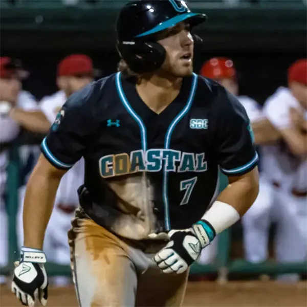 Coastal Carolina Chanticleers #7 Blake Barthol Black Baseball Game Jersey