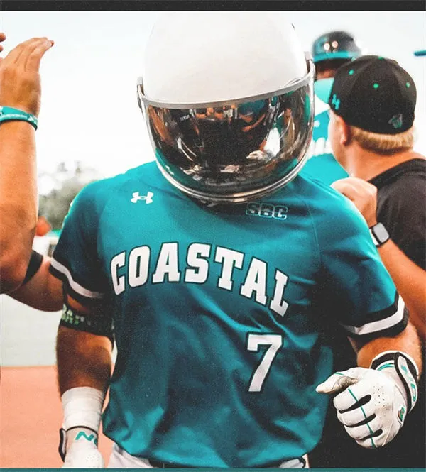 Coastal Carolina Chanticleers #7 Blake Barthol 2025 Teal White Pullover College Baseball Game Jersey