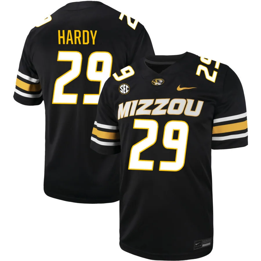 Missouri Tigers #29 Ahmad Hardy Nike 2025 Black Football Game Jersey