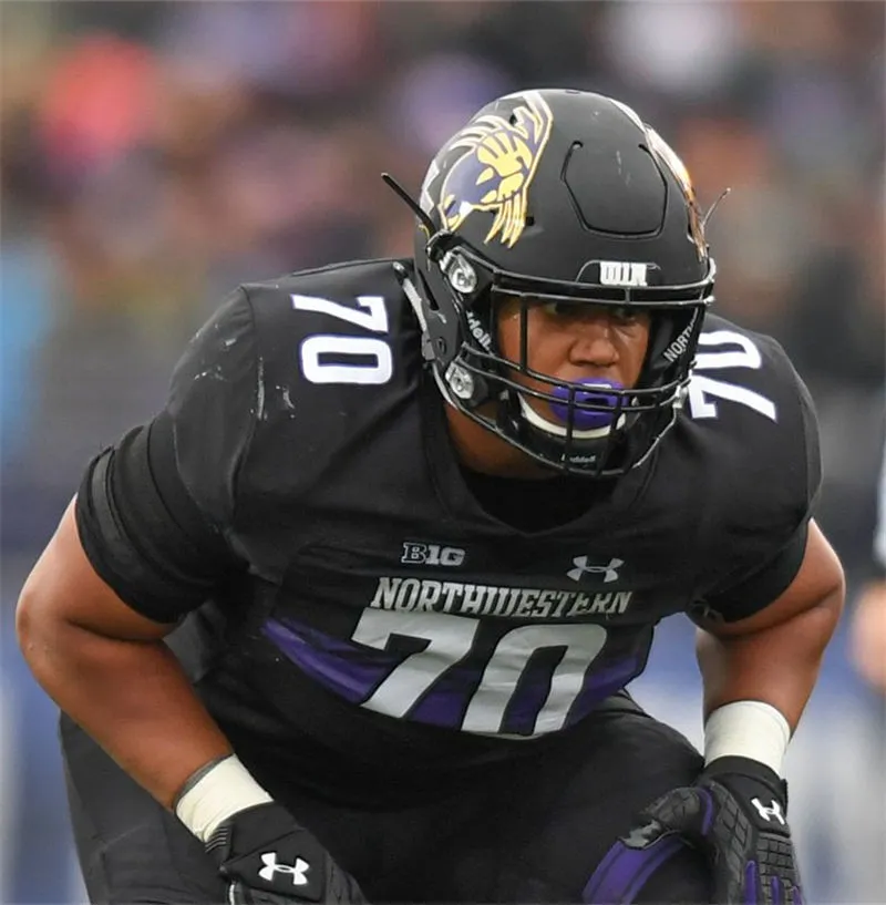 Northwestern Wildcats #70 Rashawn Slater 2020 Black Football Retro Jersey