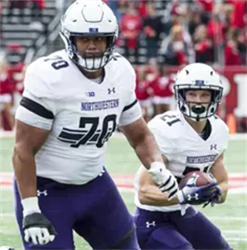 Northwestern Wildcats #70 Rashawn Slater 2020 White Football Retro Jersey