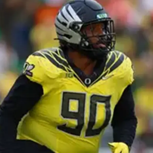 Oregon Ducks #90  Jamaree Caldwell 2024 BIG Ten Alternate Game Football Jersey Yellow