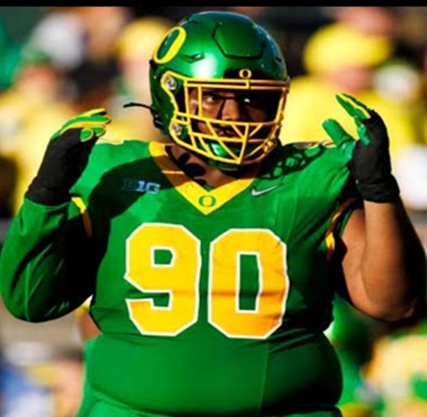 Oregon Ducks #90 Jamaree Caldwell 2024 GANG GREEN Retro Football F.U.S.E.Limmited Jersey