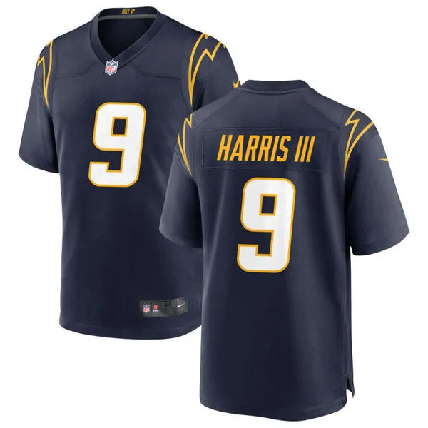 Men's Los Angeles Chargers #9 Tre Harris III Nike Navy Alternate Vapor F.U.S.E. Limited Jersey