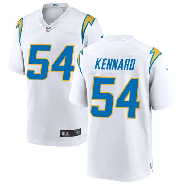 Men's Los Angeles Chargers #54 Kyle Kennard Nike White Vapor F.U.S.E. Limited Jersey
